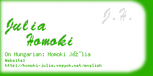 julia homoki business card